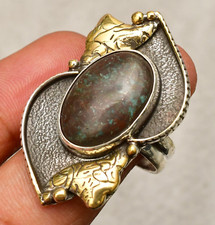 Azurite Gemstone 925 Sterling Silver Handmade Silver Jewelry Ring 8