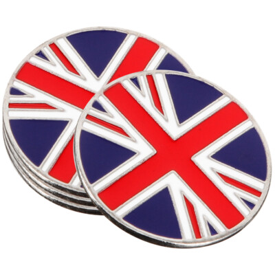 4PCS Creative Decor Multi-use Decorative Metal Hat Marker Gift for Golfing