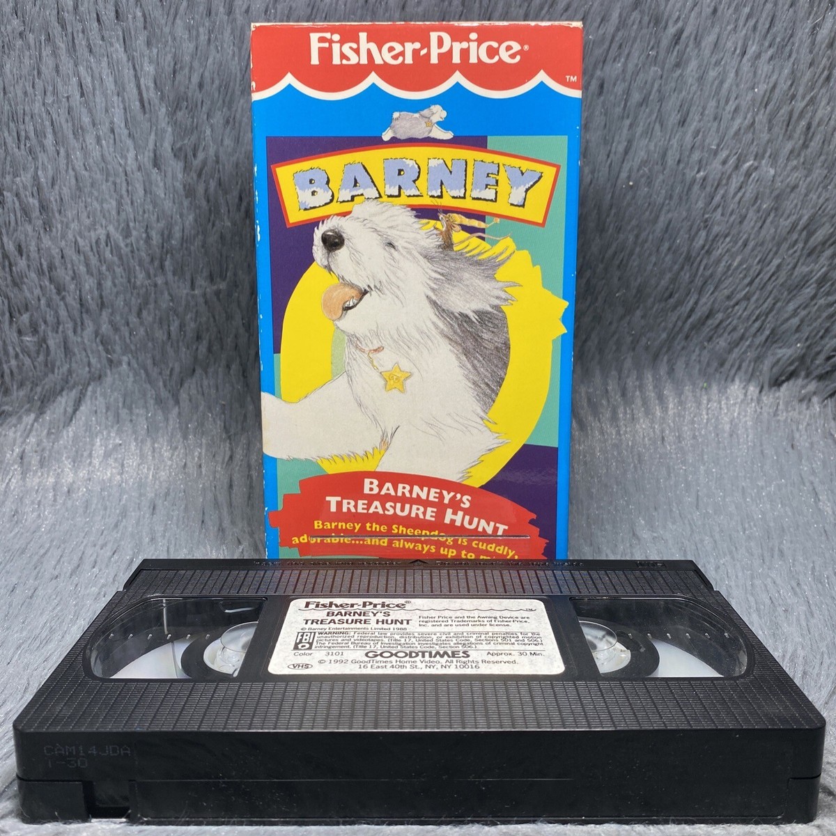 Barney's Treasure Hunt VHS 1992 Goodtimes Home Video Fisher-Price