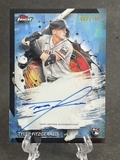 2024 TOPPS FINEST TYLER FITZGERALD BLUE REFRACTOR RC AUTO /150 GIANTS