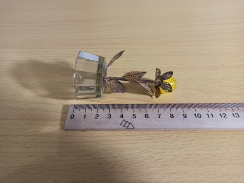 Creativity of prisoners. brass flower. Original 1980s ITK - Picture 8 of 12