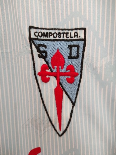 SD COMPOSTELA 1995-1996 Eraña 19 Match Worn Escuris camiseta shirt trikot zico - Picture 4 of 6