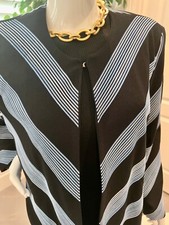 Misook black and Blue jacket blazer. Size Large L new without tags