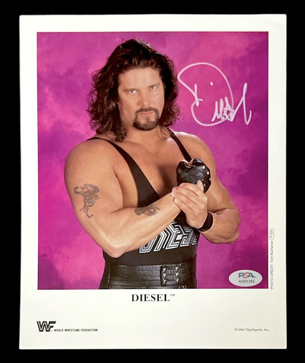 WWE DIESEL P-234 SIGNED 8X10 AUTOGRAPHED ORIGINAL PROMO PHOTO WITH