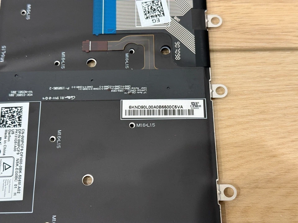 Nuevo teclado retroiluminado genuino Dell XPS 13 9365 2 EN 1 82 TECLAS EE. UU. WPCF9 0WPCF9 Foto 3 de 4