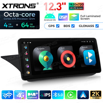 8-Core Android 14 Car Play Stereo GPS Units Navi WIFI For Benz E-Class S212 W212