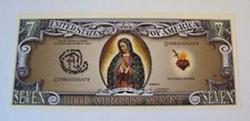 USA 7 Sorrows 'The Virgin Mary' commemorative banknote - NEW UNCIRCULATED CRISP