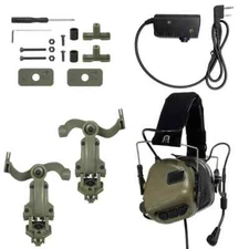 Earmuffs Tactical Noise Reduction Headset with Helmet Rail Adapter with Adapter