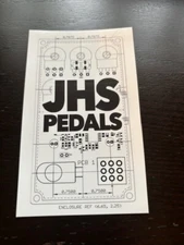 JHS Pedals Stomp Box CUSTOM STICKER 3" x 5 "