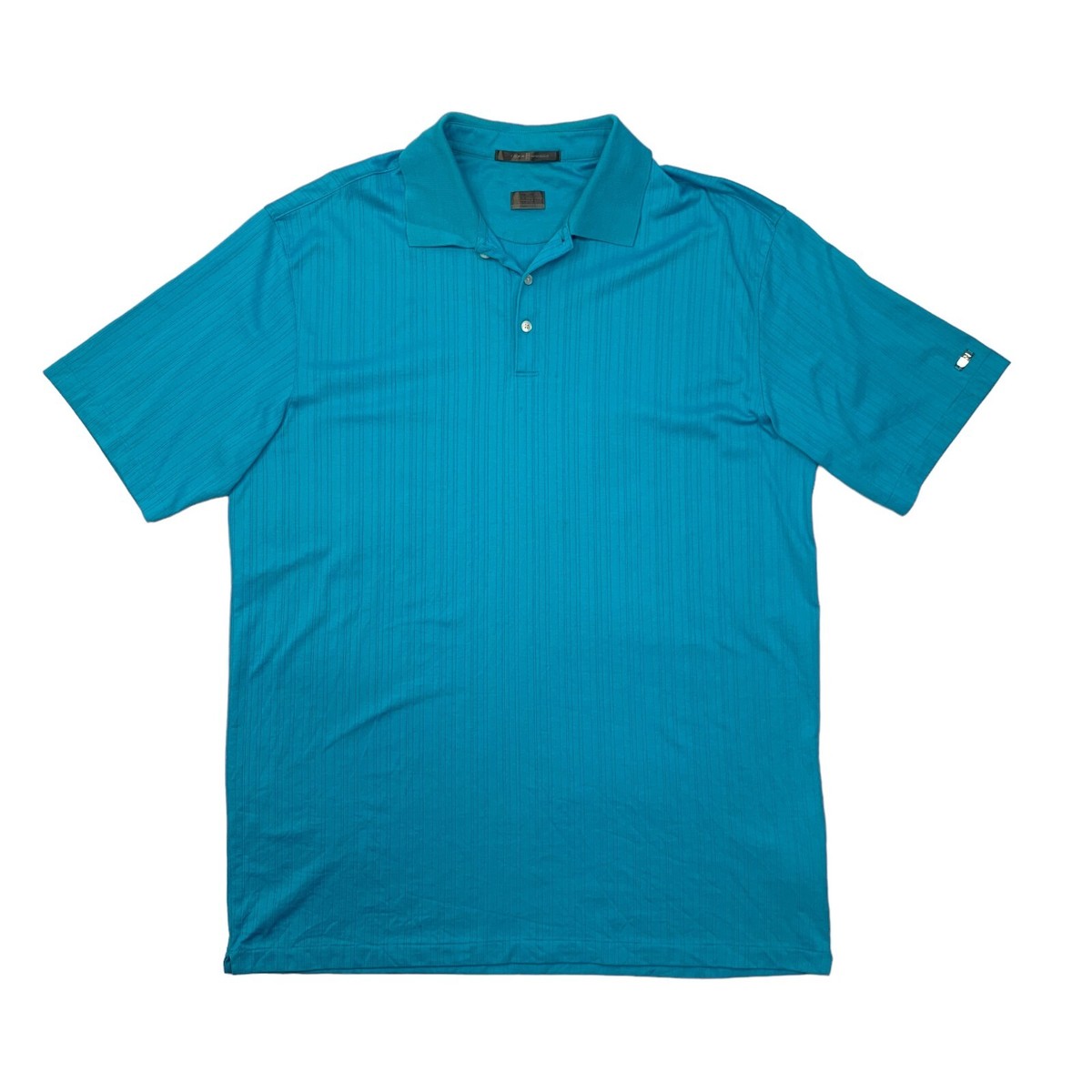 Tiger Woods Polo Shirt Men XL Extra Large Pool Blue Collection Fit