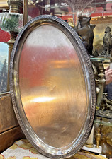 ancien plateau ovale WMF metal argenté style empire decor de lauriers epok 1900