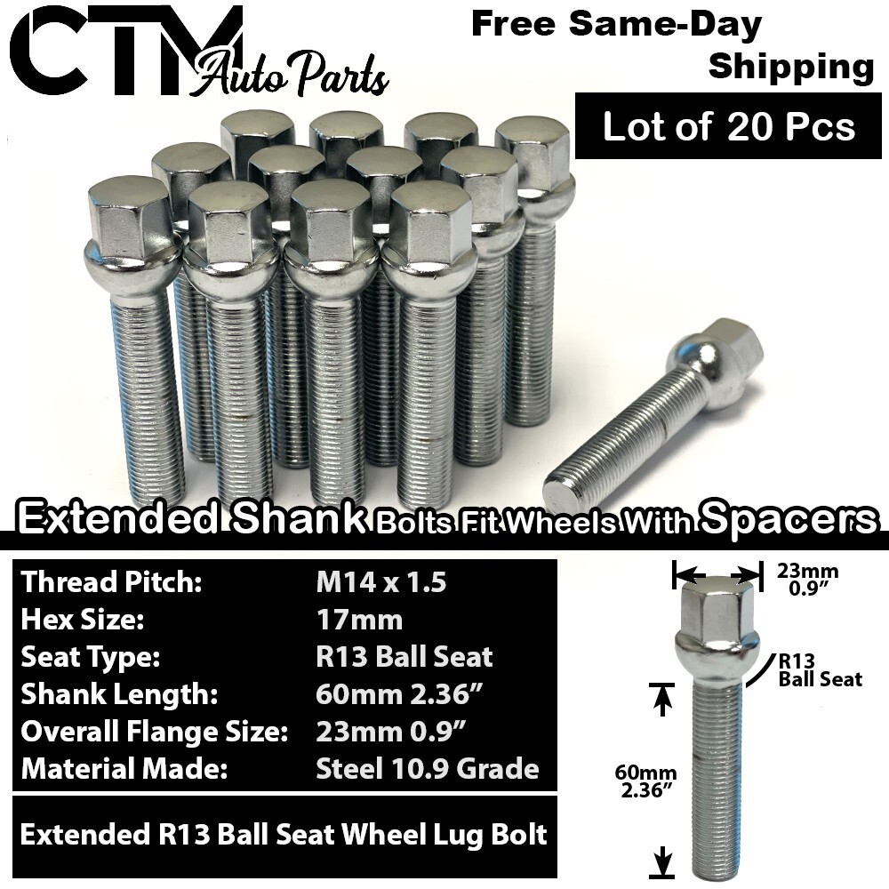 4x 30mm Thick 5x112 57.1mm CB Wheel Spacer Chrome Bolt Audi McLaren Stock Wheels