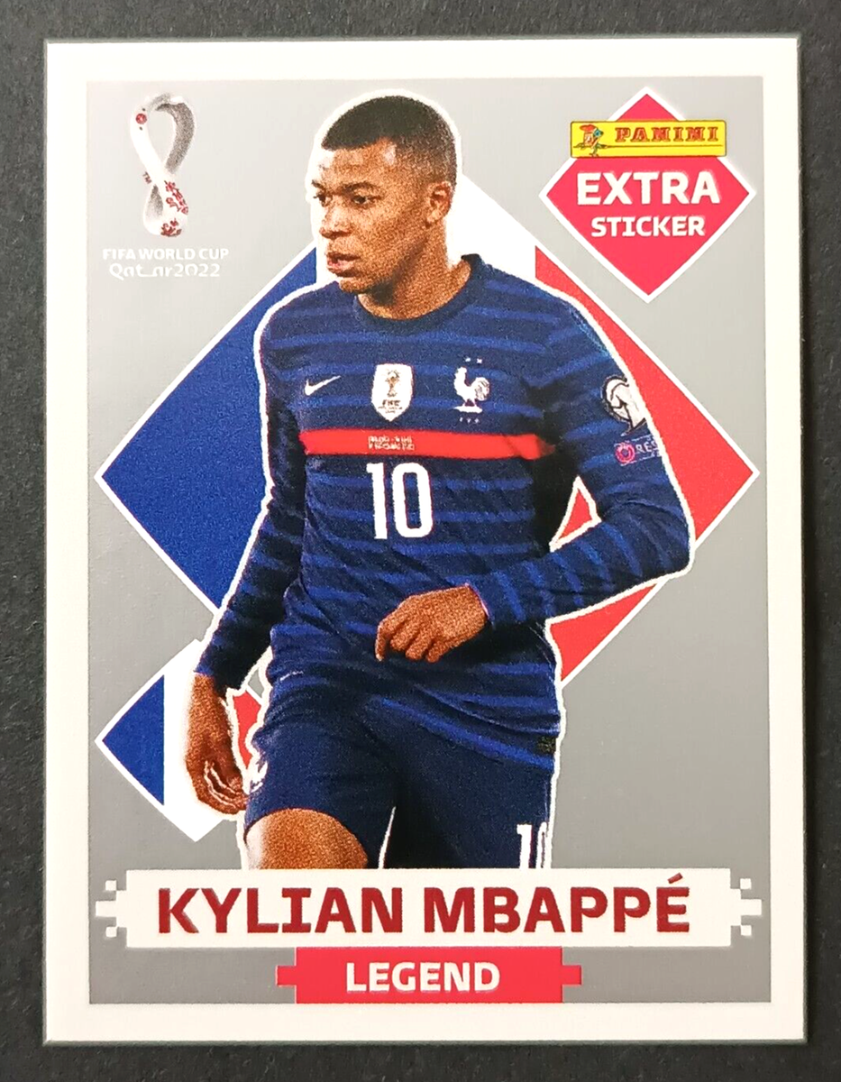 PANINI Extra Sticker Qatar 2022 #C04 KYLIAN MBAPPE LEGEND PANINI Extra Sticker Qatar 2022 #C04 KYLIAN MBAPPE LEGEND