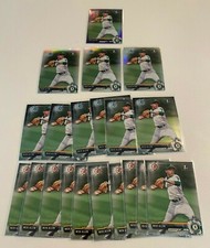 Nick Allen 1st First 2017 Bowman Chrome Rookie Lot. Refractor, Chrome, Paper 