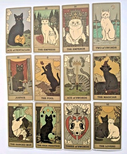 Mini Tarot Card Stickers 78x Sticker For Laptop Luggage Guitar Craft Scrapbook - Picture 2 of 8