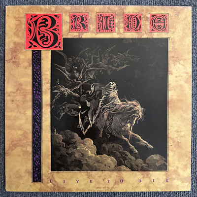 Bride Live To Die LP Vinyl Record 1988 Original Pure Metal Pressing Christian