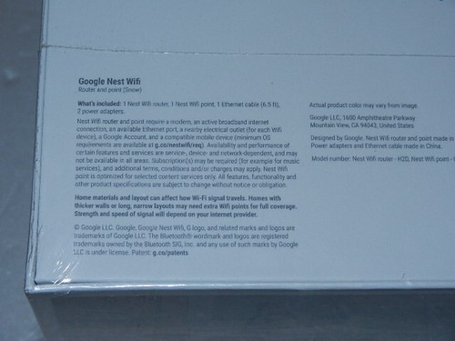 new no warranty Google Nest Mesh Wifi Router & Point snow GA00822-US ga 00822 - Picture 7 of 9