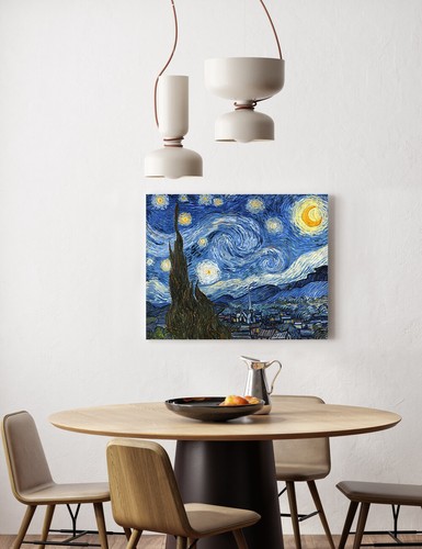 Starry Night by Vincent van Gogh Art Reproduction Giclee Print Canvas Wall Decor - Picture 16 of 56
