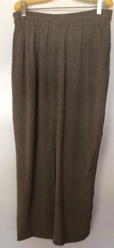 Max & Mabel Maxi Straight Skirt Medium Vintage Elastic Waist 100% Rayon Taupe - Picture 5 of 12