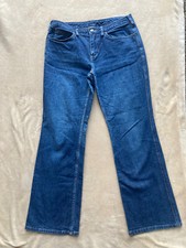 Duluth Trading Co. Womens Bootcut Jeans DuluthFlex Dark Wash Size 12x31 53507