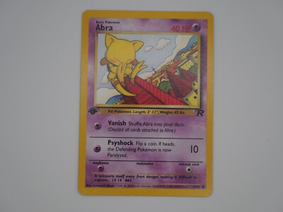 2000 Pokemon Team Rocket Abra 1st Edition #49/82 NM