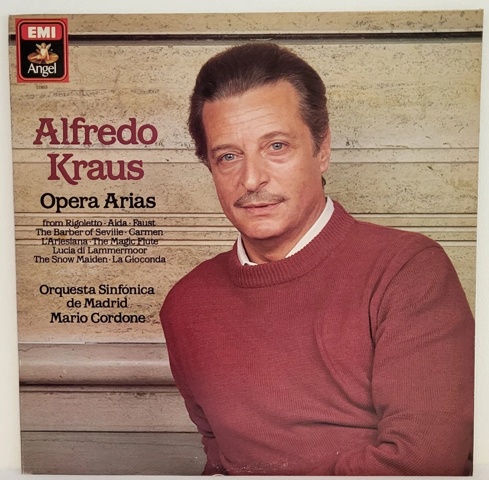 Alfredo Kraus Opera Arias Vinyl LP ANGEL EMI 37853 MONO 33RPM Near Mint - Image 2 of 4