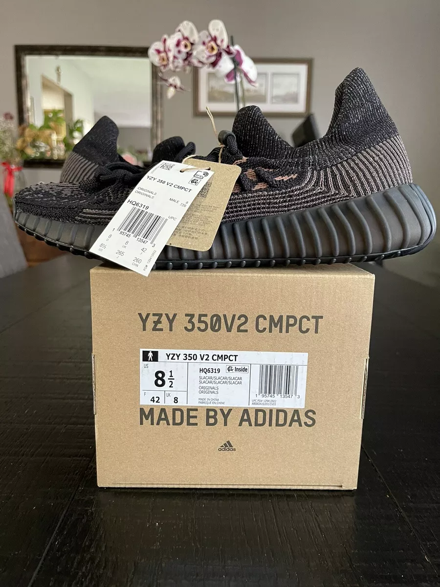 Yeezy 350 V2 CMPCT Slate Carbon size 8 Mens NEW