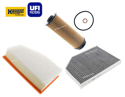 Air Filter Oil Filter AC Cabin Filter Kit 3pc OES for BMW X3 X4 M40i 20-22