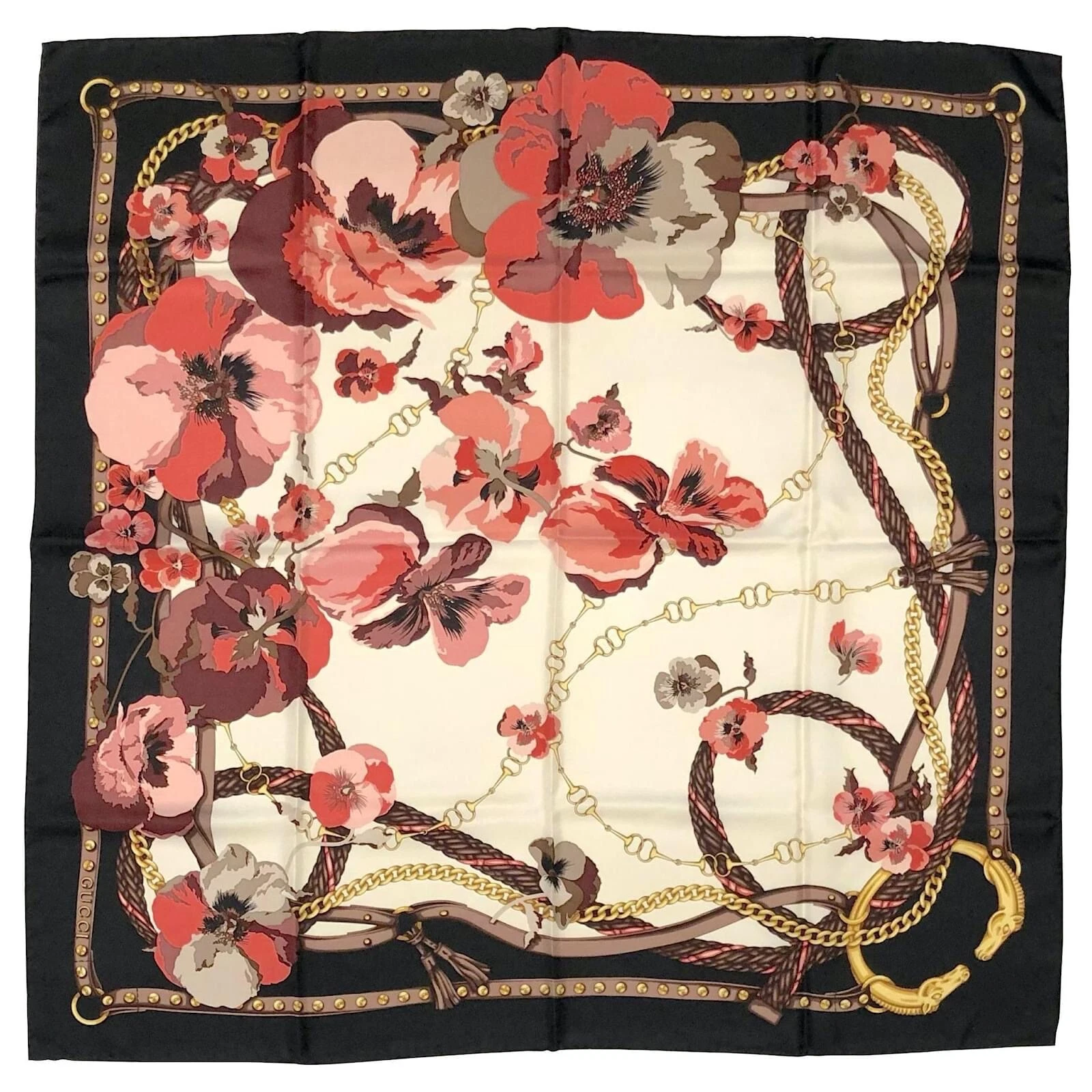 Châle foulard en soie Gucci neuf avec étiquette