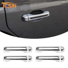 4Pcs Chrome Door Handle Cover Trim for 2018-25 Jeep Wrangler JL 20+ Gladiator JT