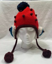 TUTUYA Youth One Size Red/Green Winter Beanie Hat