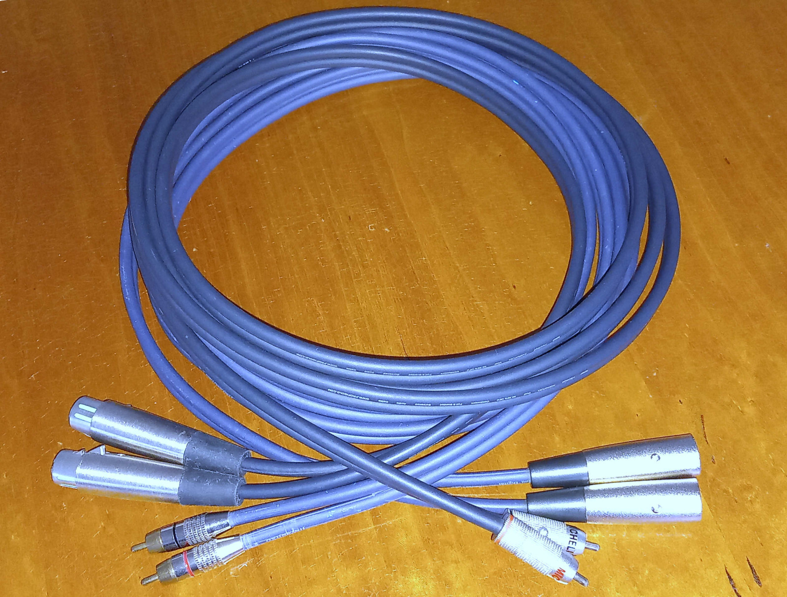 2 X 3m Balanced XLR To Single Ended Phono Cables One Male One 2-x-3m-balanced-xlr-to-single-ended-phono-cables-one-male-one