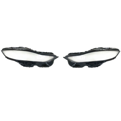 Fit For Jaguar XE 2020 Headlight Headlamp Clear Lens Left Right Cover 2Pcs