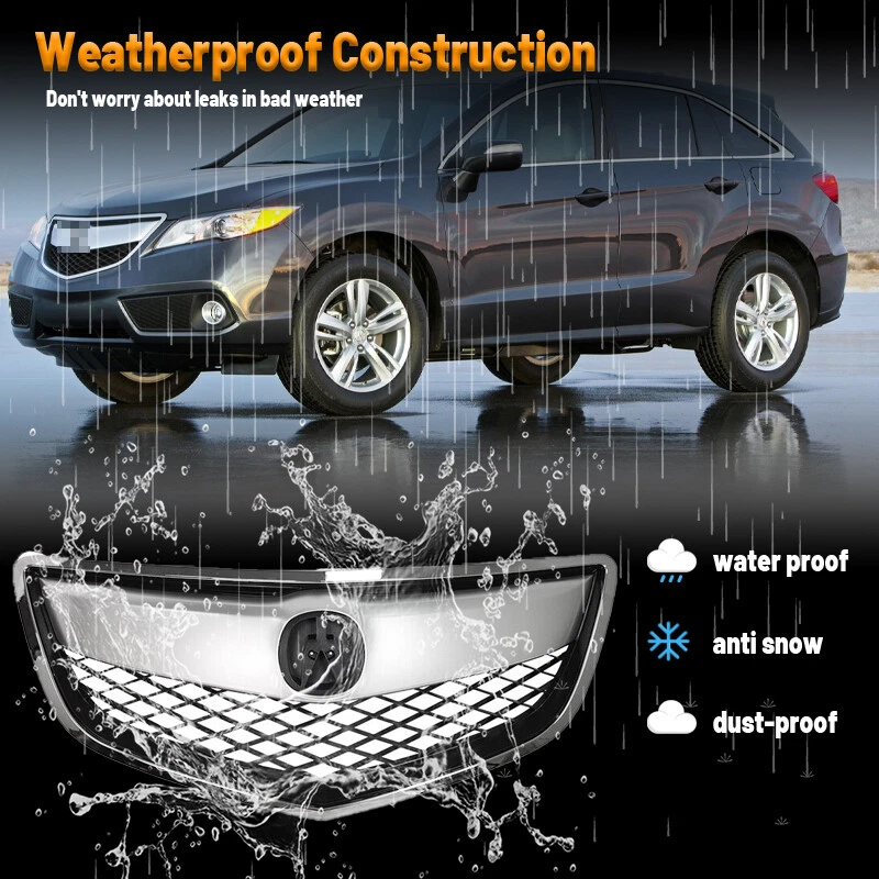 Fit 2013 2014 2015 Acura RDX Chrome Front Bumper Grille Mesh Upper Grill 13-15 - Image 4 of 4