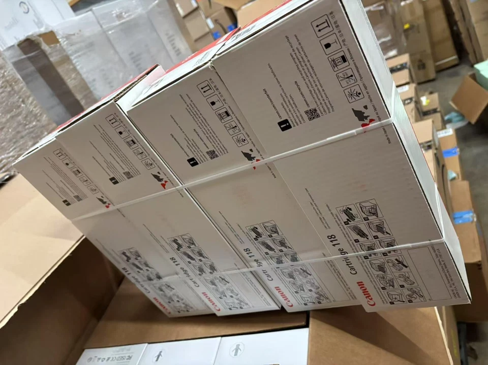 Canon 118 GENUINE new in box full 4 color set black, cyan, magenta, yellow - Image 3 of 4