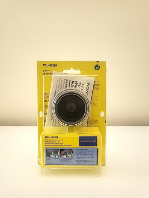 【中古】Sony VCL-0630X 30mm 0.6倍広角レンズ DCR-HC96 DCR-DVD105 205 305 405 505 DCR-SR40 80ビデオカメラ用 Sony VCL-0630X 30mm 0.6x Wide Angle Conversion Lens - Brand New | eBay