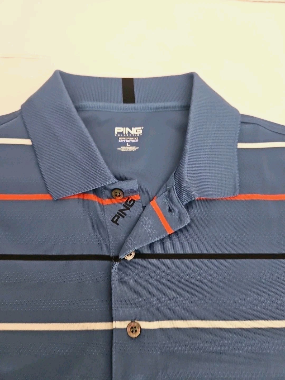 Ping Polo Performance Dynamics Shirt Striped Golf… - image 3