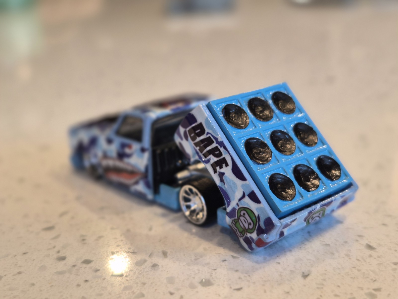 Custom Hot Wheels Bape 83 Silverado thumbnail 3