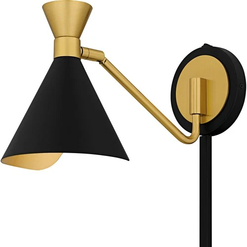 Matte Black  Wall Sconce from the Arden Collection - Picture 6 of 6