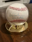 Ricky Henderson Autograph Baseball Inscribed Man of Steal. Steiner COA