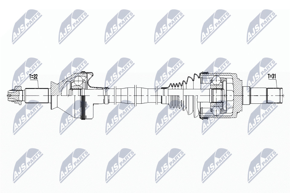 N.T.Y. NPW-MA-005.NTY Drive Shaft for MASERATI