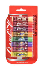 Lip Smacker Coca Cola Party Pack, Set Mit 8 Lippenbalsamen Mit Originalen Geschm