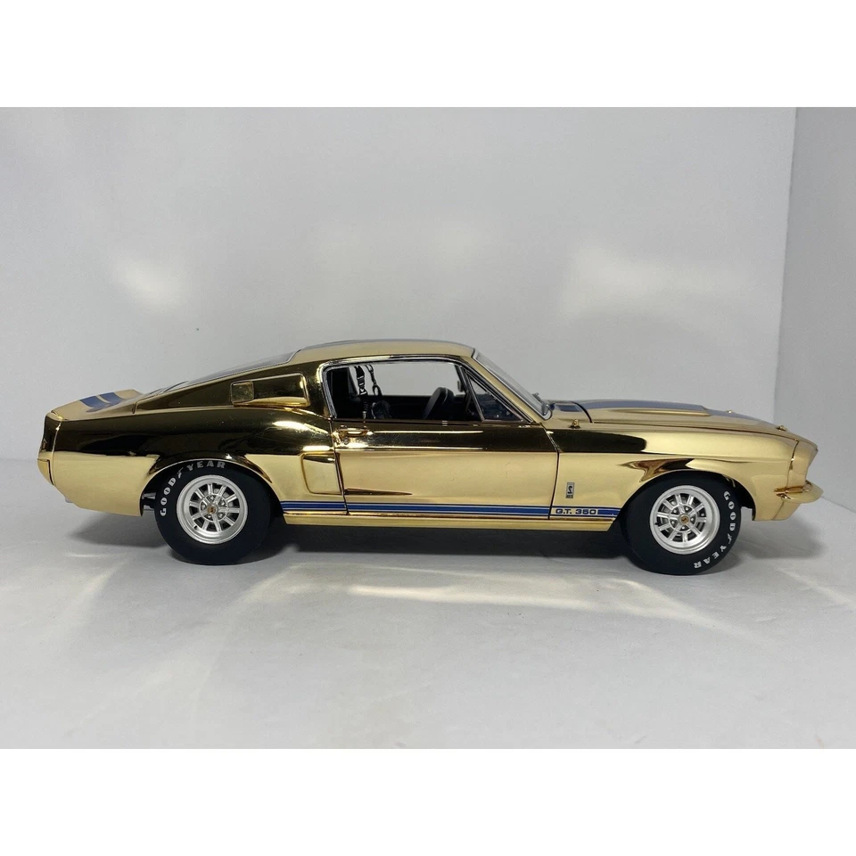 LANE EXACT DETAIL 1967 Ford Mustang SHELBY GT-350 Gold Blue Stripes Limited!!!! - Image 4 of 4