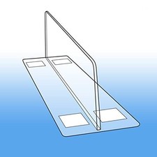 50 Pack Shelf Dividers, Heavy Duty Thermo Formed Shelf Organizers, Retail Pro...