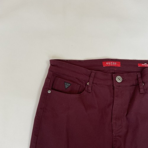 Guess Herren Medium Rise Skinny Jeans Scotch Fit Strech In Burgund Größe 30X30 - Bild 6 von 11