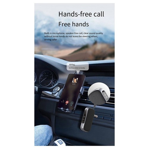 GR11 Adaptateur Audio Bluetooth Affichage Numérique Deux En Voiture 1Set Q5I41674 - Photo 3/10