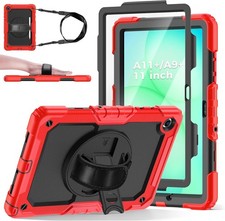 Case for Samsung Galaxy Tab A11 Plus 2025 with Screen Protector, Shockproof Cov