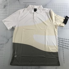 Oakley Golf Shirt Mens Large White Reduct Polo Hydrolix Colorblock FOA404357X