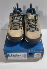 Columbia Women's Mount Carmel Tan Suede Low Waterproof Hiking Shoes