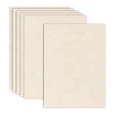 6PCS Birch Plywood Sheets,12 x 16 x 1/8 Inch for Crafts,Painting
